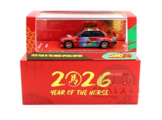INNO64 BMW E30 Rocket Bunny Chinese New Year 2026 Special Edition Red 1:64