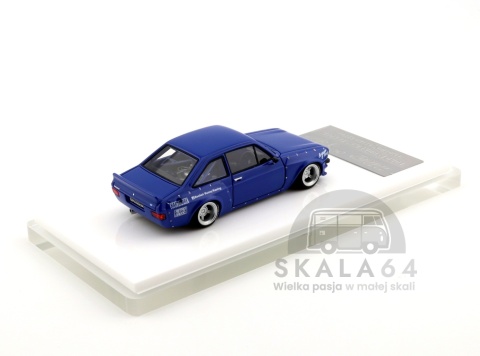 Model samochodu Ford Escort MK2 Pandem Emotion Retro Havoc Blue w skali 1:64 - tył