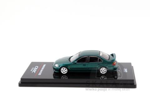 Model samochodu Honda Civic Ferio Si EK Green w skali 1:64 - bok