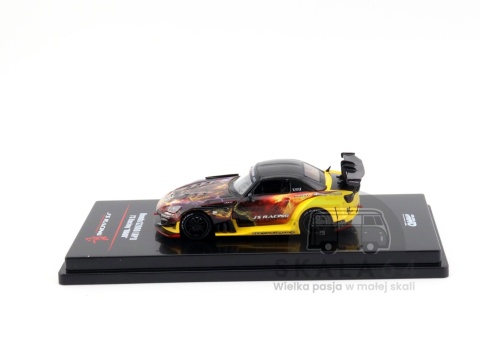 Model samochodu Honda S2000 AP1 J'S RACING MAOU Demon King Yellow Carbon Top w skali 1:64 - bok