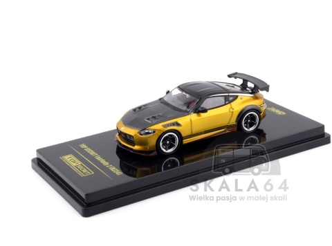 Model samochodu TOP SECRET Nissan Fairlady Z RZ34 400Z Gold w skali 1:64 - przód