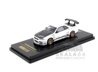 INNO64 TOP SECRET Nissan Skyline GT-R R34 White 1:64