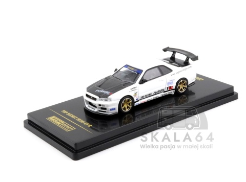 INNO64 TOP SECRET Nissan Skyline GT-R R34 White 1:64