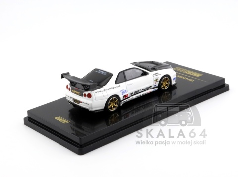 INNO64 TOP SECRET Nissan Skyline GT-R R34 White 1:64