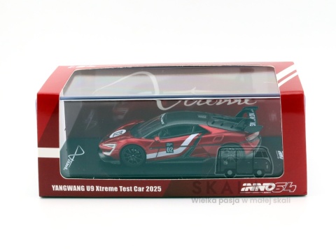 Model samochodu Yangwang U9 Xtreme Test Car 2025 World Fastest EV Supercar w skali 1:64 - gablotka