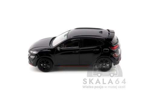 Model samochodu Hyundai KONA N Phantom Black w skali 1:64 - bok