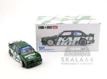 MINI GT Kaido House 242 BMW M3 E30 Kaido Works V2 Green KHMG242 1:64