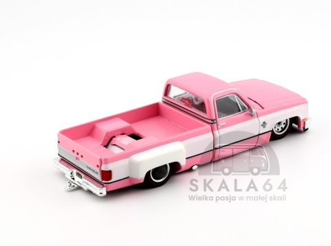 MINI GT Kaido House 243 Chevrolet Silverado Dually Vintege Spec V2 Pink White KHMG243 1:64
