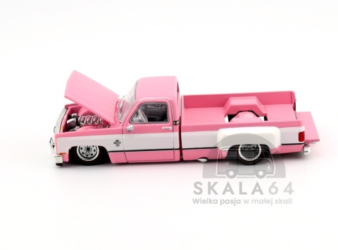 MINI GT Kaido House 243 Chevrolet Silverado Dually Vintege Spec V2 Pink White KHMG243 1:64