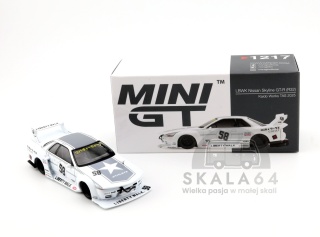MINI GT LBWK Nissan Skyline GT-R R32 Kaido Works TAS 2025 Liberty Walk RHD MGT01217-BL 1:64