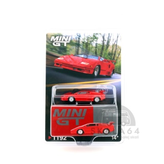 MINI GT Lamborghini Countach 25th Anniversary Red LHD MGT01192-BL 1:64