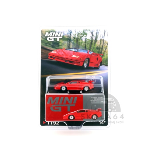 Model samochodu Lamborghini Countach 25th Anniversary Red w skali 1:64 - blister