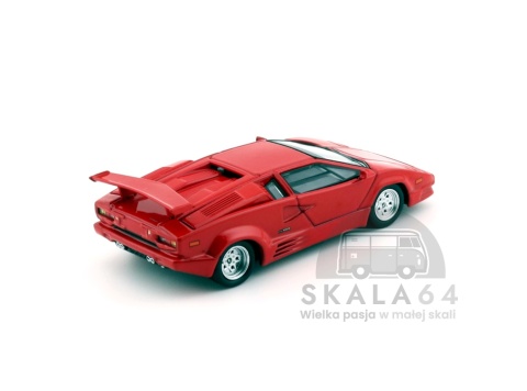 Model samochodu Lamborghini Countach 25th Anniversary Red w skali 1:64 - tył