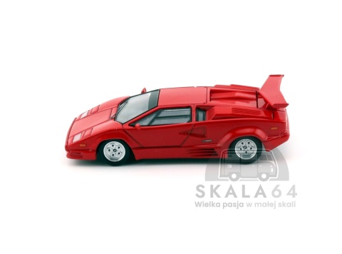 Model samochodu Lamborghini Countach 25th Anniversary Red w skali 1:64 - bok