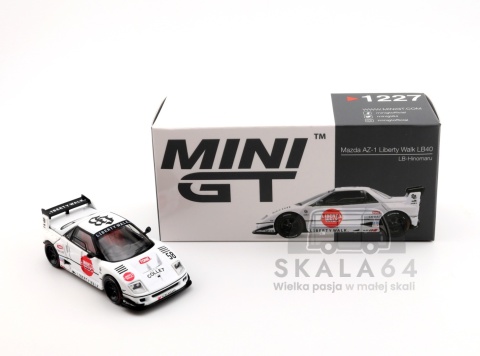 MINI GT Mazda AZ-1 LB40 LB-Hinomaru Liberty Walk RHD MGT01227-BL 1:64