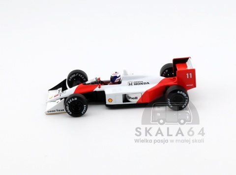 MINI GT McLaren MP4/4 #11 Alan Prost 1988 Japanese Grand Prix 2nd Place White Red MGT01123-L 1:64