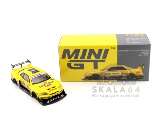MINI GT Nissan LB-ER34 Super Silhouette Skyline Sport Yellow RHD MGT01182-R 1:64