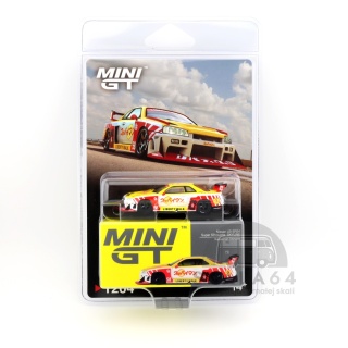 MINI GT Nissan LB-ER34 Super Silhouette Skyline Suppaiman Okinawa MGT01204-BL 1:64