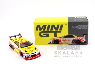 MINI GT Nissan LB-ER34 Super Silhouette Skyline Suppaiman Okinawa MGT01204-BL 1:64