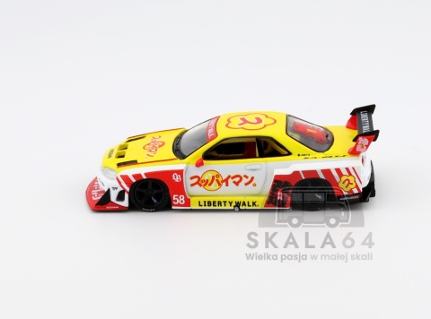 MINI GT Nissan LB-ER34 Super Silhouette Skyline Suppaiman Okinawa MGT01204-R 1:64