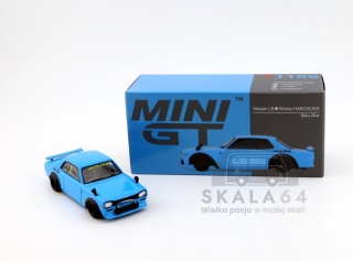 MINI GT Nissan Skyline Hakosuka LB Works Liberty Walk Baby Blue MGT01169-BL 1:64