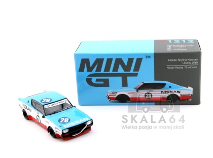MINI GT Nissan Skyline Kenmeri LB Works Liberty Walk Nissan Racing '75 Concept MGT01212-R 1:64