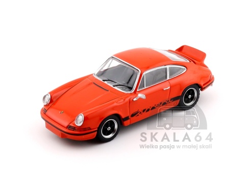 MINI GT Porsche 911 Carrera RS 2.7 Tangerine with Black Livery LHD MGT01142-L 1:64