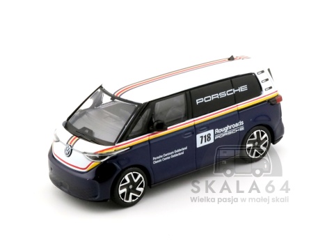 Porsche 911 Dakar #718 & Volkswagen ID. Buzz Porsche Centrum Gelderland Roughroads Set w skali 1:64