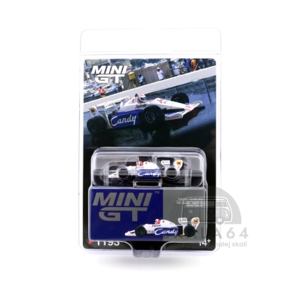MINI GT Toleman TG184 #20 1984 Monaco Grand Prix Johnny Cecotto MGT01193-BL 1:64