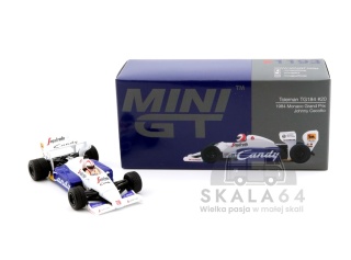 MINI GT Toleman TG184 #20 1984 Monaco Grand Prix Johnny Cecotto MGT01193-BL 1:64