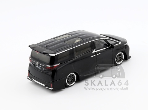 Model samochodu Toyota Alphard 40 KUHL Black w skali 1:64 - tył