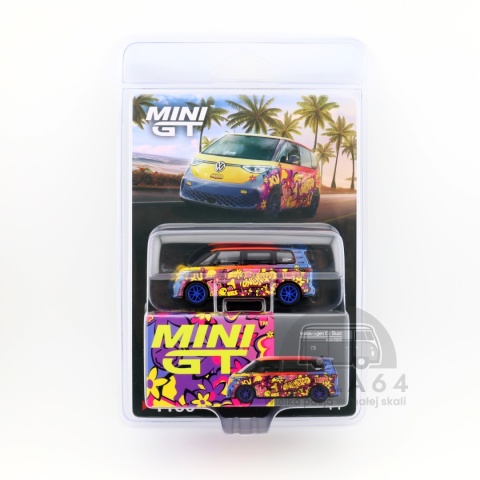 Model samochodu Volkswagen VW ID.Buzz  KW BBS w skali 1:64 - blister