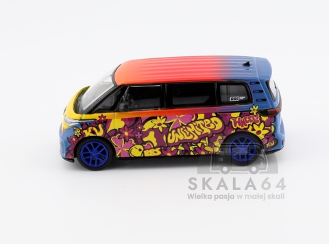 Model samochodu Volkswagen VW ID.Buzz  KW BBS w skali 1:64 - bok