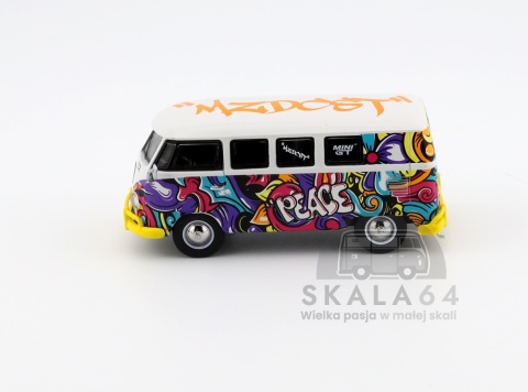 MINI GT Volkswagen VW T1 Microbus Mizu Design LHD MGT01191-BL 1:64