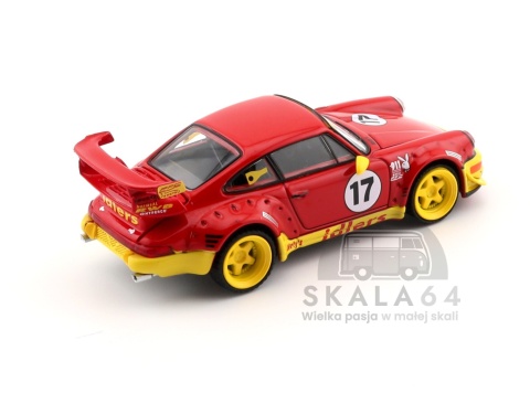 MODELMODEL Porsche 911 RWB 964 iDlers #17 Red Yellow MM64-RWB964-003 1:64