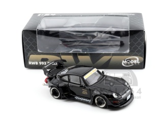 MODELMODEL Porsche 911 RWB 993 Black MM64-RWB993-004 1:64