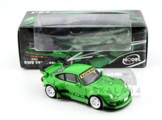 MODELMODEL Porsche 911 RWB 993 Green MM64-RWB993-008 1:64