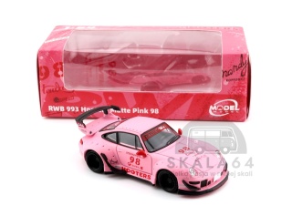 MODELMODEL Porsche 911 RWB 993 Hooters #98 Matte Pink MM64-RWB993-007 1:64