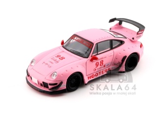 MODELMODEL Porsche 911 RWB 993 Hooters #98 Matte Pink MM64-RWB993-007 1:64