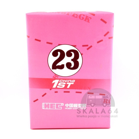 Model samochodu Porsche 911 RWB 993 Pink Hobby Expo China 2026 w skali 1:64 - opakowanie