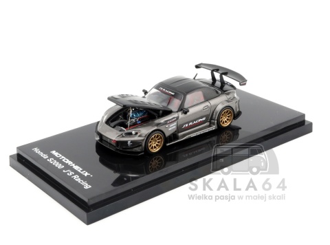 Model samochodu Honda S2000 J's Racing Moon Rock Metallic w skali 1:64 - maska