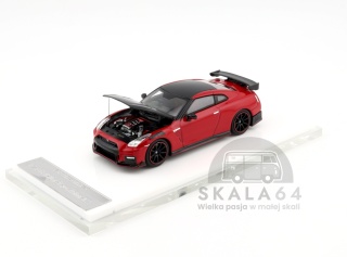MOTORHELIX Nissan GT-R NISMO R35 Special Edition 2022 - Vibrant Red RHD 1:64 M63522