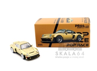 POP RACE PR64-132 Porsche 911 964 Singer DLS Turbo Gold PR640132 1:64