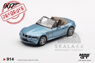 PREORDER MINI GT BMW Z3 Goldeneye 007 James Bond MGT00914-007E 1:64