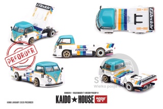 PREORDER MINI GT Kaido House 1972 Volkswagen T1 Pickup Greddy Pickup V1 KHMG261 1:64