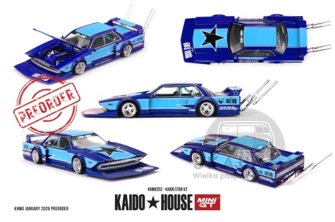 PREORDER MINI GT Kaido House 1985 Kaido Star V2 KHMG252 1:64