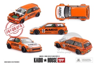 PREORDER MINI GT Kaido House 1987 Honda Civic (Ef) Kaido Sports V1 KHMG265 1:64