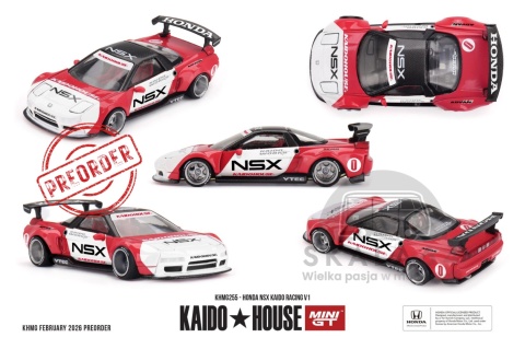 PREORDER MINI GT Kaido House 1990 Honda NSX Kaido Racing V1 KHMG255 1:64
