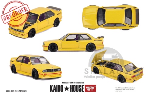 PREORDER MINI GT Kaido House KHMG301 1989 BMW M3 (E30) Kaido GT V3