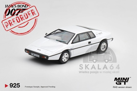 PREORDER MINI GT Lotus Esprit S1 The Spy Who Loved Me 007 James Bond MGT00925-007E 1:64